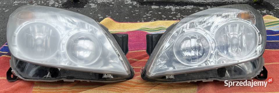 lampy przód przednie polift opel astra h