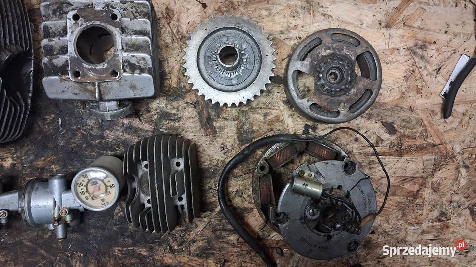 Części wsk 125175 romet ogar cylinder głowica Motocykle, skutery, quady Mława