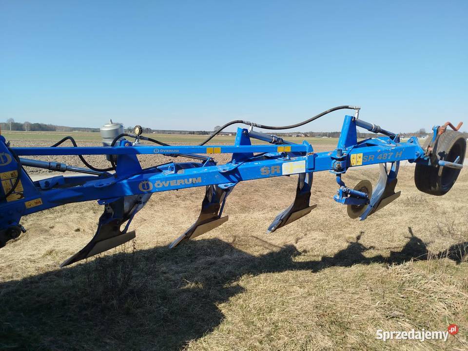 Pług Overum 4 skibowy zagonowy zabezpieczenie nieuszkodzony Maszyny rolnicze Reginów