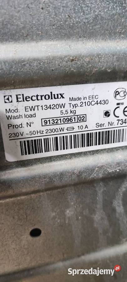 Cześci do pralki Electrolux Ewt13420 W Poznań
