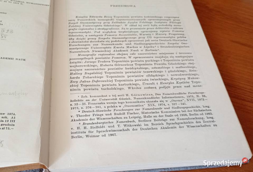 Toponimia powiatu kościerskiego Edward Breza Podręczniki Gdańsk