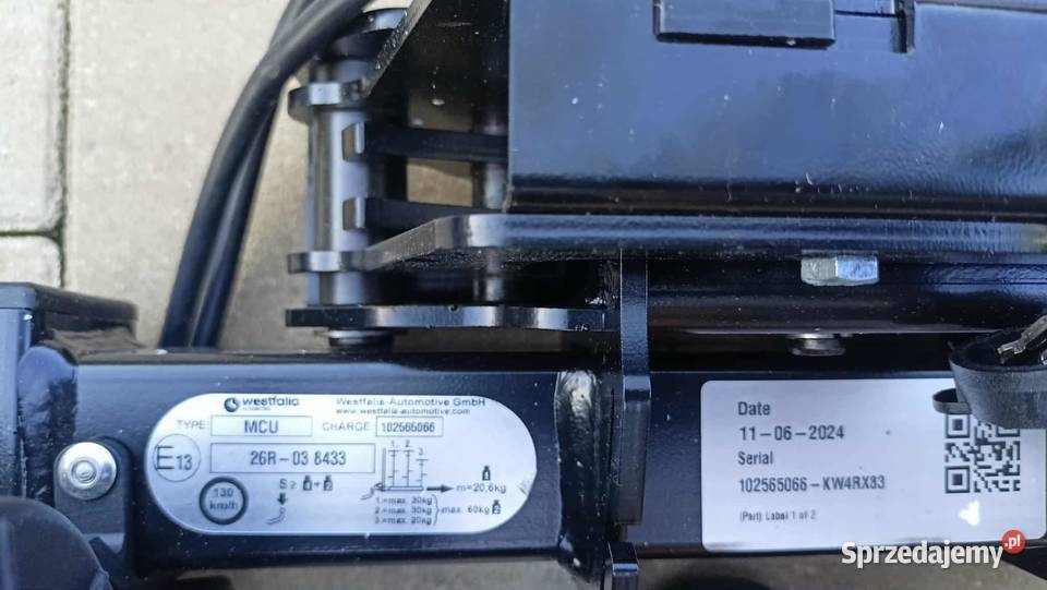 Bagażnik hak Westfalia BC80 3 row 13pin LED śląskie Rybarzowice sprzedam