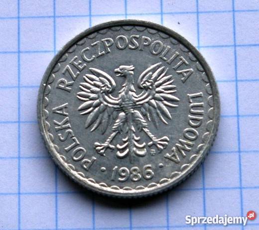 1 ZŁOTY 1986 POLSKA Parczew