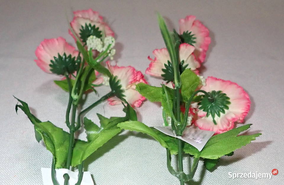 Goździk sztuczny gałązka 4 kwiaty 46 Kolory Pozostałe Siewierz