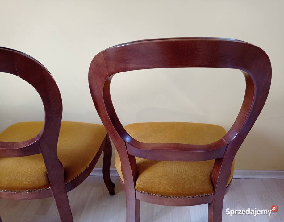 Krzesła drewniane tapicerowane 2 zestaw Krzesła Białystok