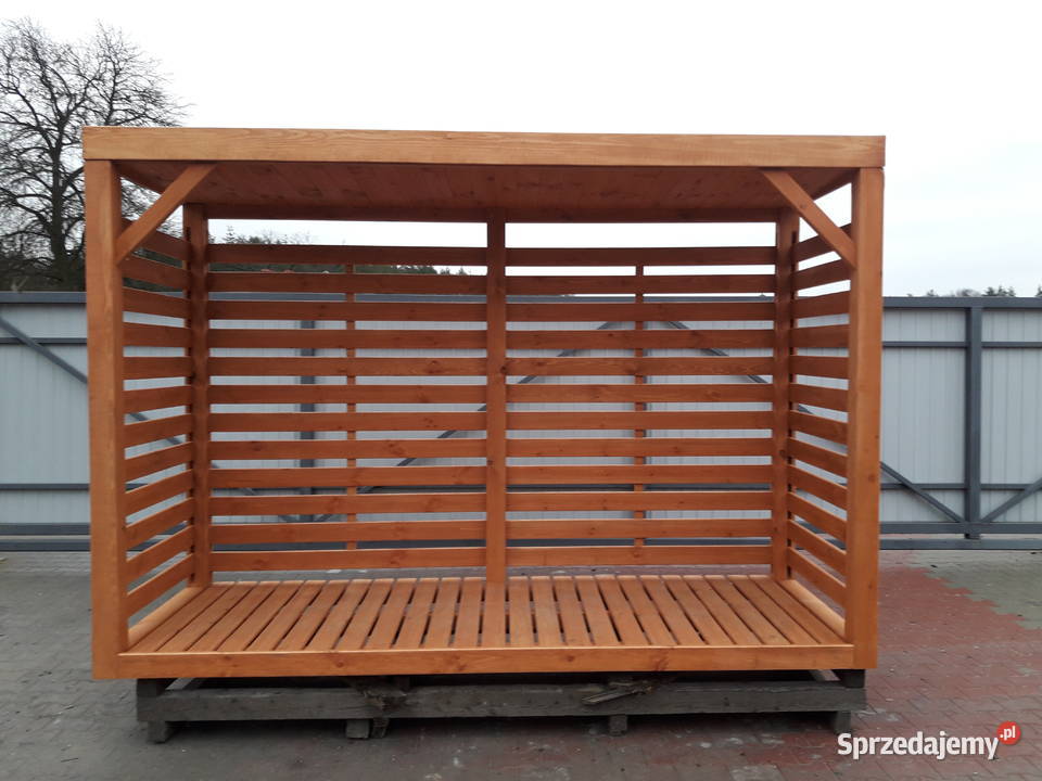 Drewutnia poszerzana 314 x 11m z dachem prostym Kalety