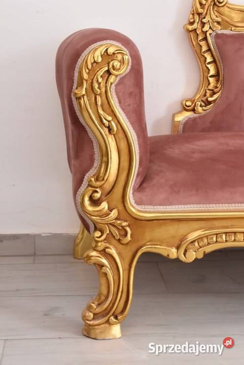 Czerwona Pałacowa Sofa Kanapa Leżanka Szezlong Meble Kraków