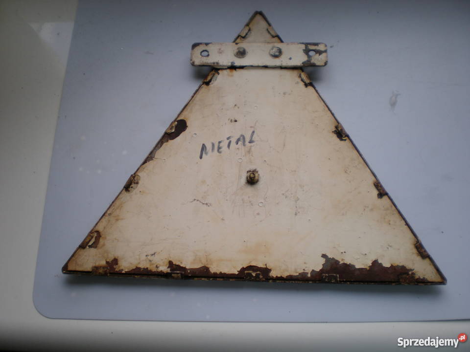 Kolekcjonerski trójkąt odblaskowymetalowy PSPUW