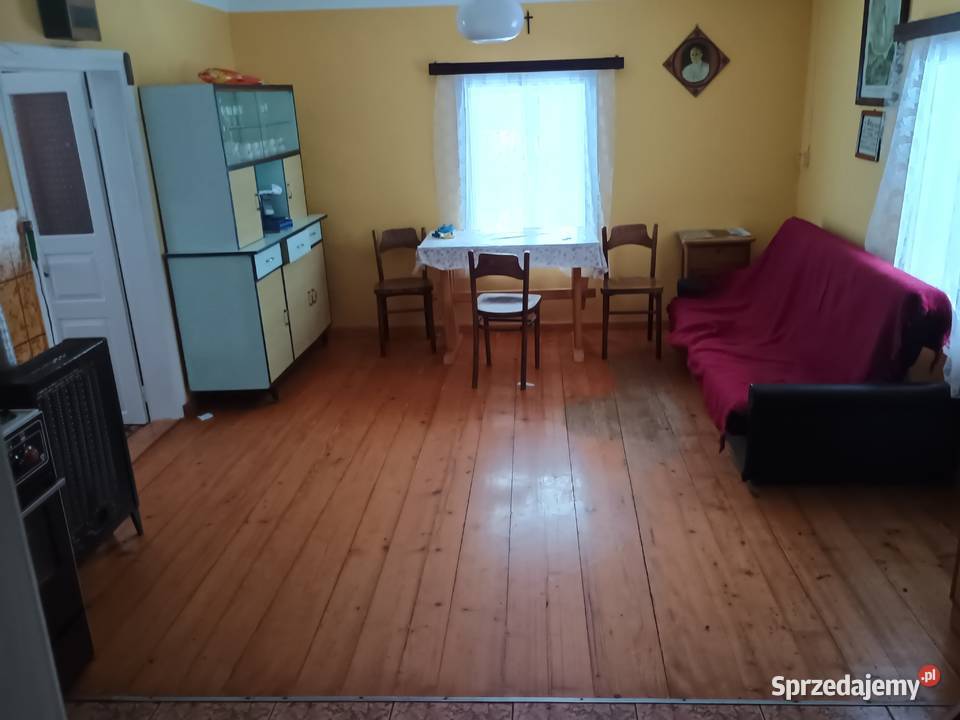 Dom drewniany działka 24ary Haczów