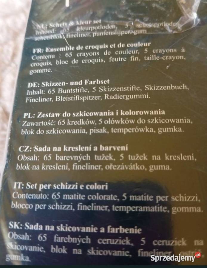 Profesjonalny zestaw artystyczny do szkicowania Uniseks
