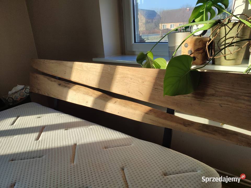 Łóżko z belek plus materac Nowa Wieś sprzedam