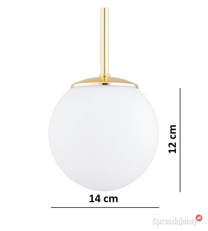 Złota Lampa Wisząca Sufitowa Żyrandol Białe 4 Choroszcz sprzedam