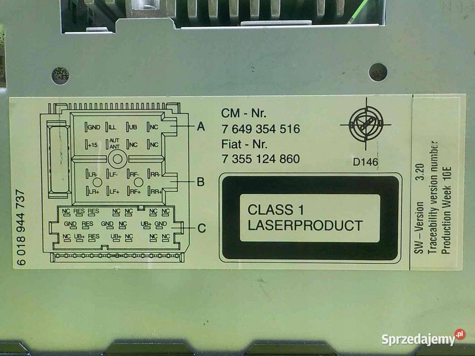 OPEL COMBO D 13 CDTI 14r VAN L1H1 radio CD Radioodtwarzacze Suków