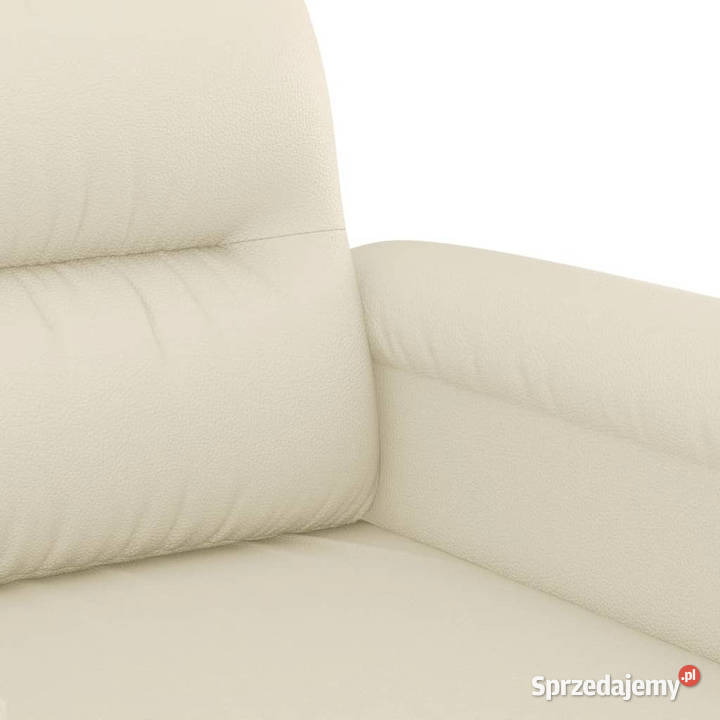 2osobowa sofa kremowy 140 sztuczna skóra Warszawa