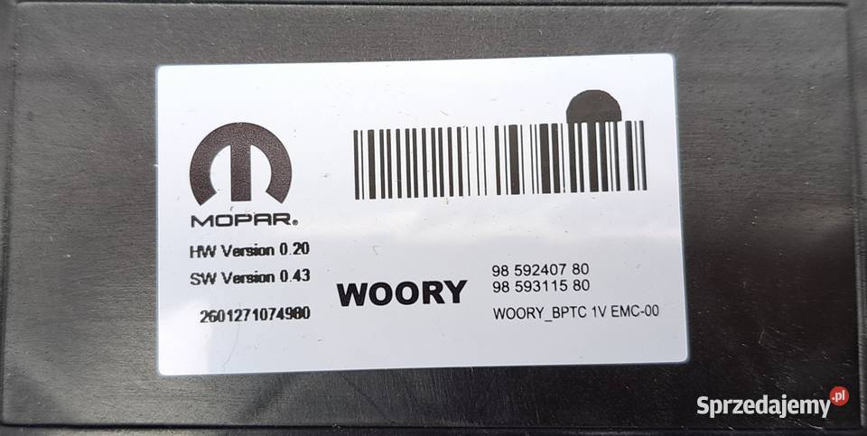 Podgrzewacz Płynu HV 9859240780 Citroen C3 Opel osobowe Motoryzacja Mielęcin