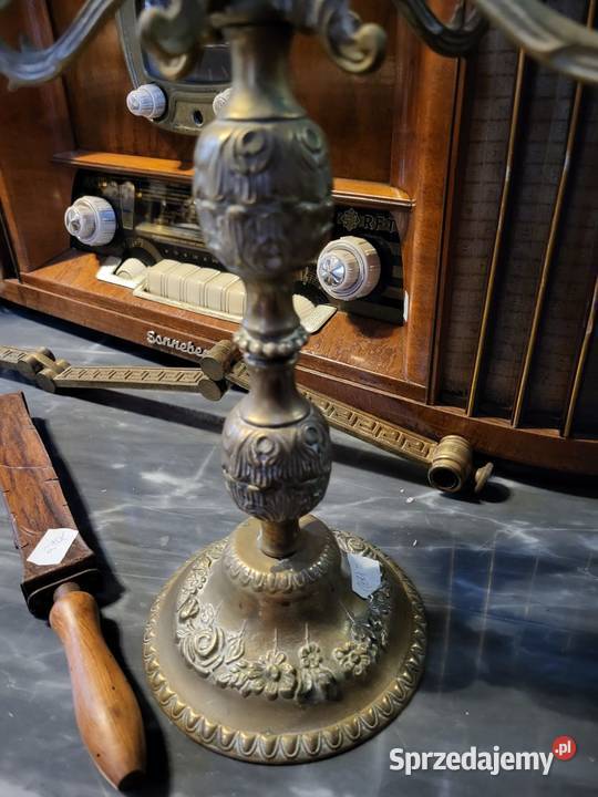 Świecznik mosiężny na 5 świec 2 Rybnik