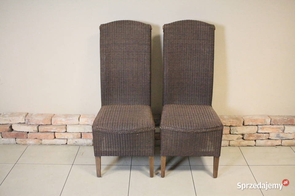 4 krzesła RATTAN Origineel Loom Furniture BV inny kolor śląskie