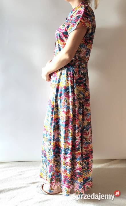 Długa kolorowa sukienka Soaked in Luxury L 40