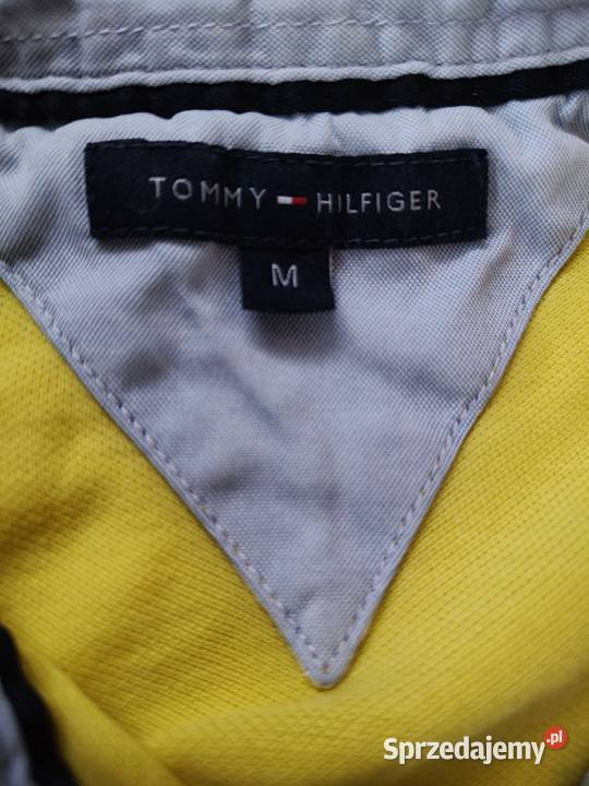 Żółte polo Tommy Hilfiger Klasyk Logo Rozmiar M Wrocław