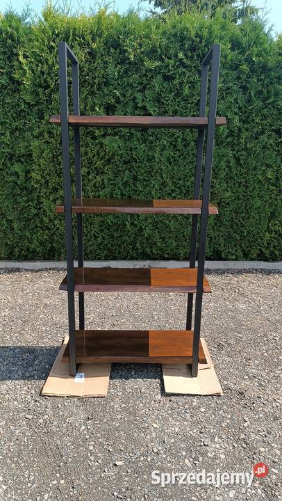 Regał drewniany lite na książki półka loft 200cm Radłów sprzedam