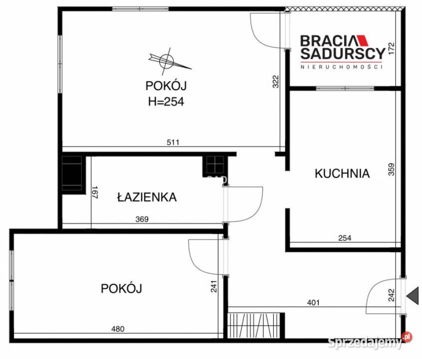 Mieszkanie Kraków 5598m2 2 pokoje 15183zł/m2 Sprzedaż