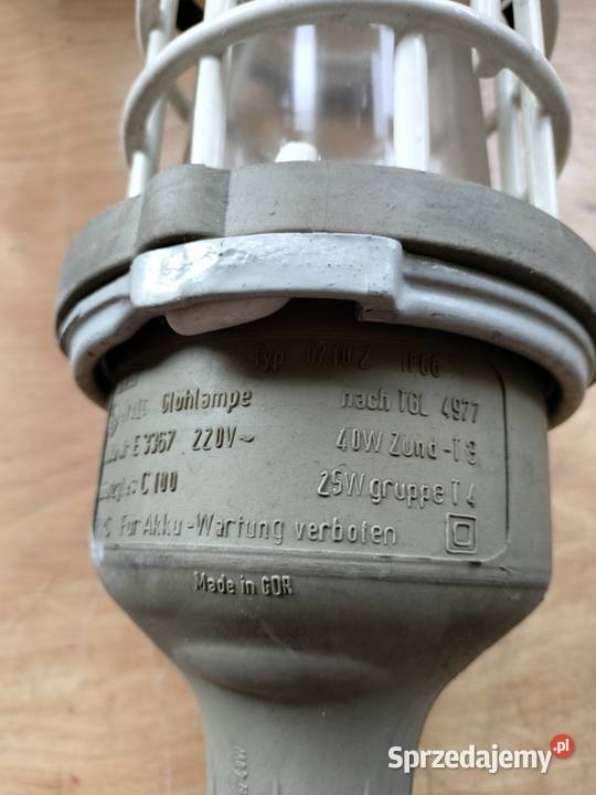 Loft Lampa Ex DDR Poręba