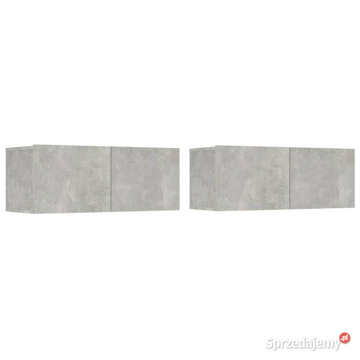 Ścienne szafki TV 2 szarość betonu 80x30x30 Warszawa sprzedam