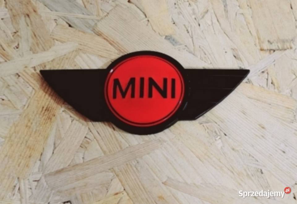NOWE logo czarno czerwone MINI znaczek emblemat