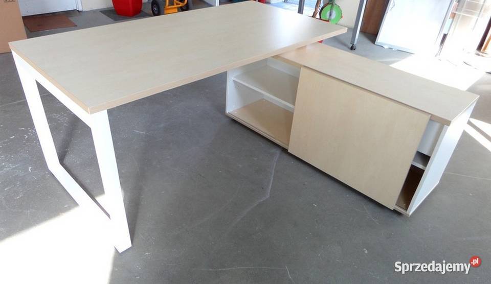 Duże Biurko gabinetowe narożne z półkami Stoły, krzesła, biurka Michałowice sprzedam