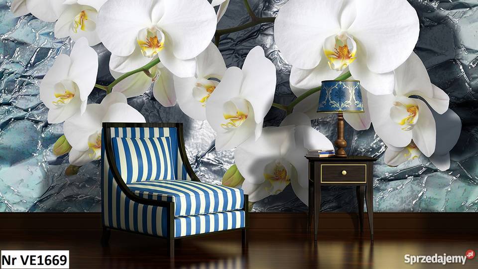 Tapeta fototapeta Storczyki 3D 3 wzory Leszno