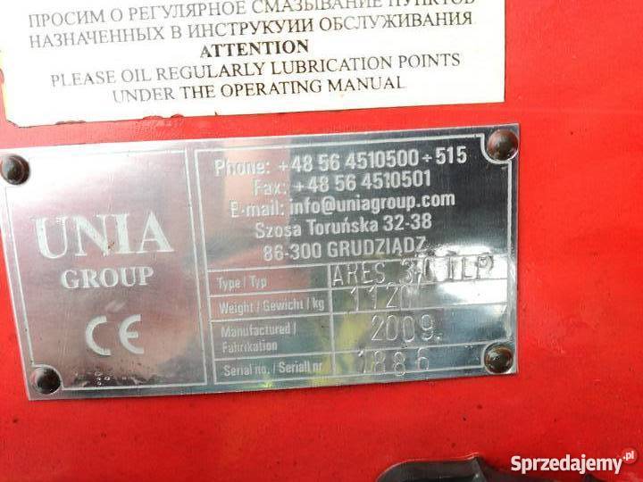 Brona Talerzowa z Hydropakiem Unia Ares 3m Kowale sprzedam
