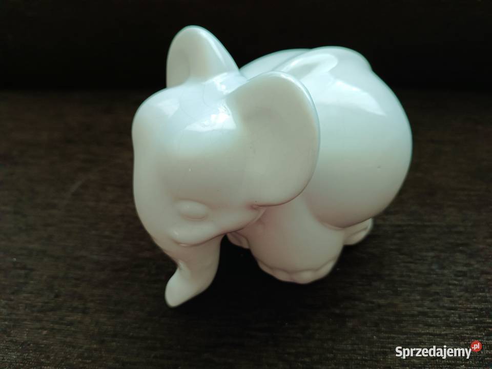 Kolekcjonerska figurka z kamionki duży słoń Szczyrk