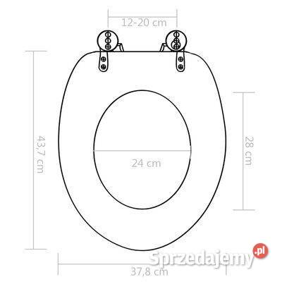 vidaXL Deska klozetowa wolnoopadającaSKU143931 Warszawa