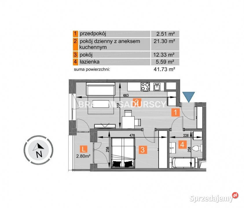 sprzedaży mieszkania Kraków os Piastów 4173m2 2