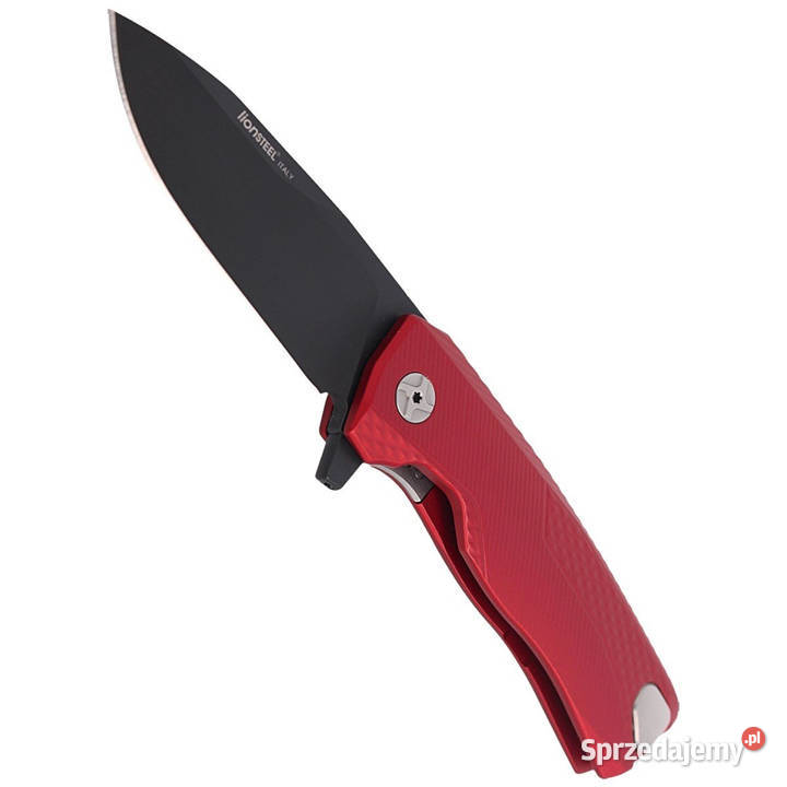 Nóż składany LionSteel Red Aluminium Black M390 Warszawa
