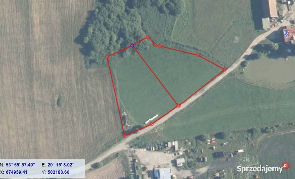 Dzialki 30 arowe z warunkami zabudowy pod budowe woda Świątki sprzedam