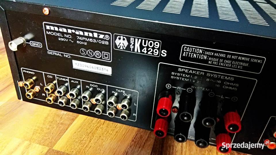 Marantz PM63 Mocny japoński wzmacniacz stereo Wzmacniacze i pokrewne dolnośląskie