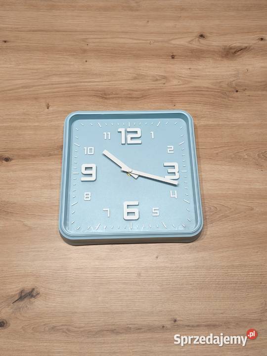 Zegar ścienny kwadratowy miętowy Łódź sprzedam
