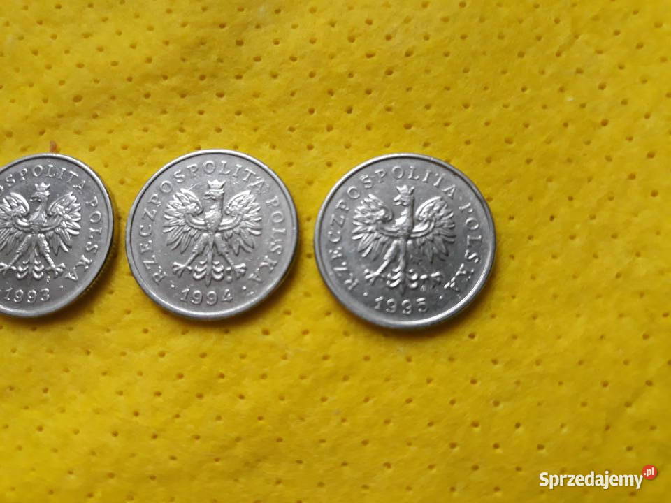 Monety obiegowe 1 1990r 91r 92r 93r 94r 95r wielkopolskie Bukownica