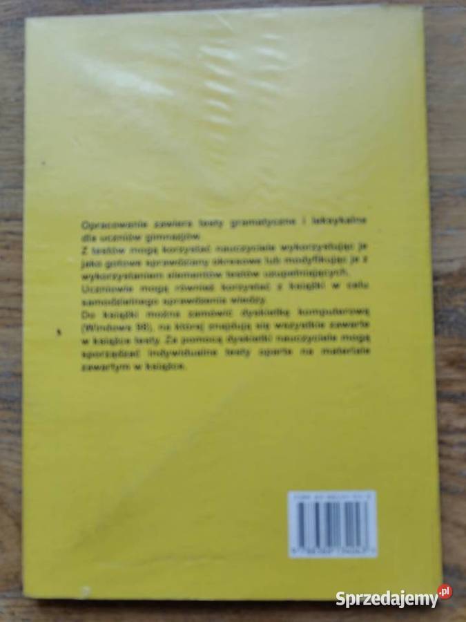 Testy Gimnazjum gramatyczne i leksykalne z j Rok wydania 2000 Książki do nauki języka obcego Książki do nauki języka obcego Kraków