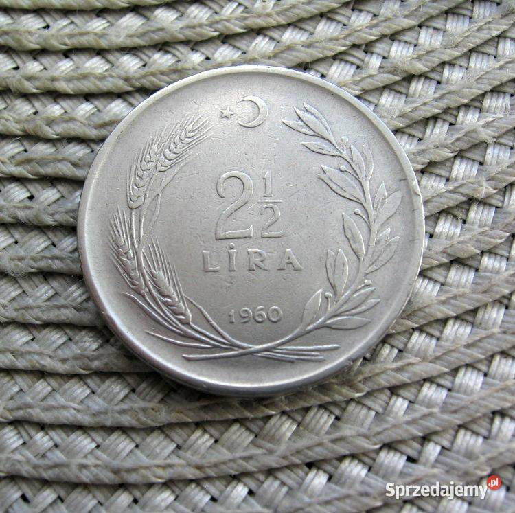 Turcja 2 12 Lira 1960r Kalisz