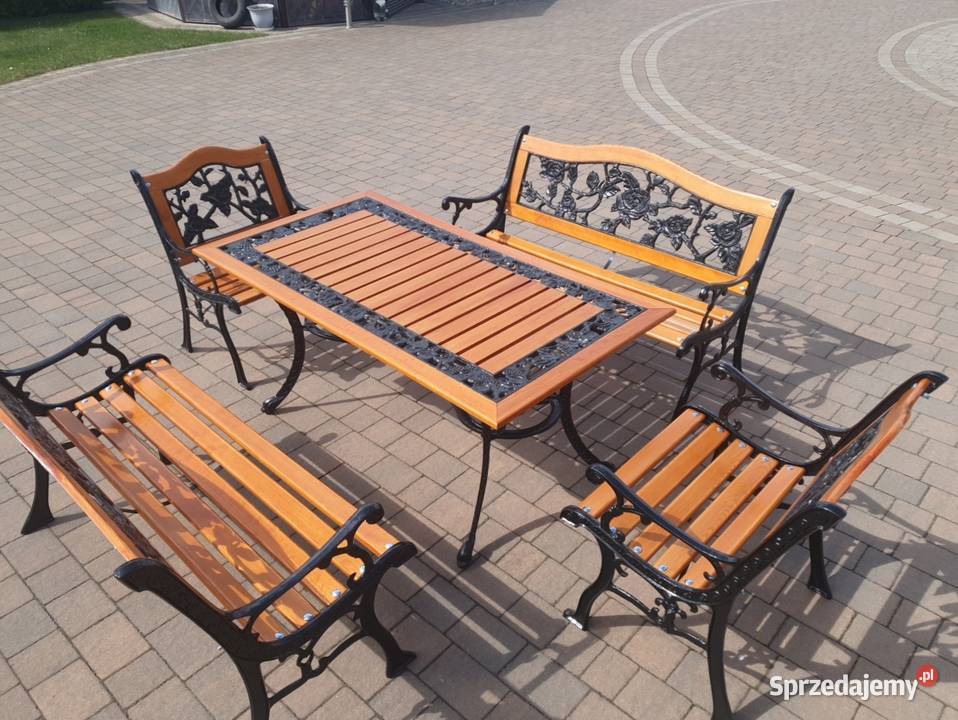 Komplet ogrodowy żeliwny Zgierz sprzedam
