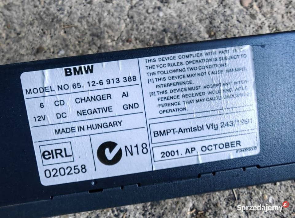 Zmieniarka płyt CD BMW E38 E39 Zmieniarki CD Żory sprzedam