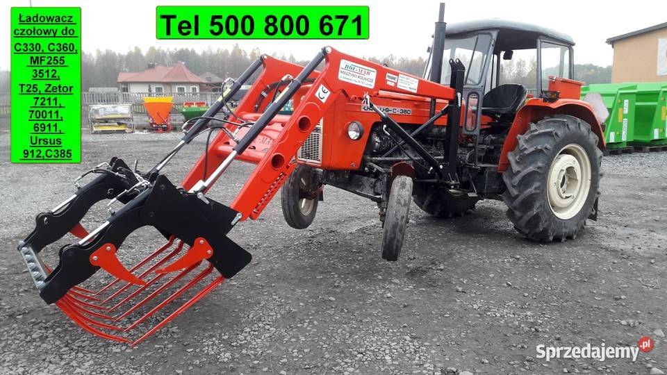 Ładowacz czołowy do C360 C330 MF 255 Zetor 70011 Łowicz