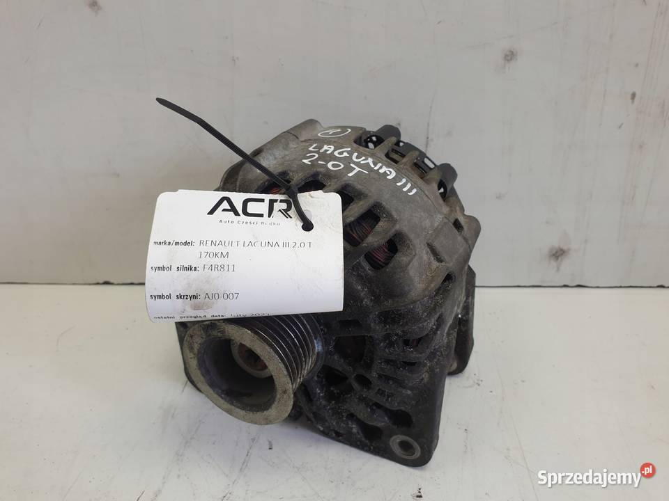 ALTERNATOR Renault Laguna III 20 T 8200747041 lubelskie Chełm sprzedam