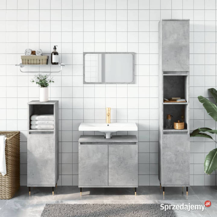 Szafka łazienkowa szarość betonu 58x33x60 Warszawa