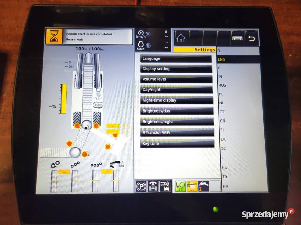 Monitor Ekran Wyświetlacz Ropa kombajn buraczany