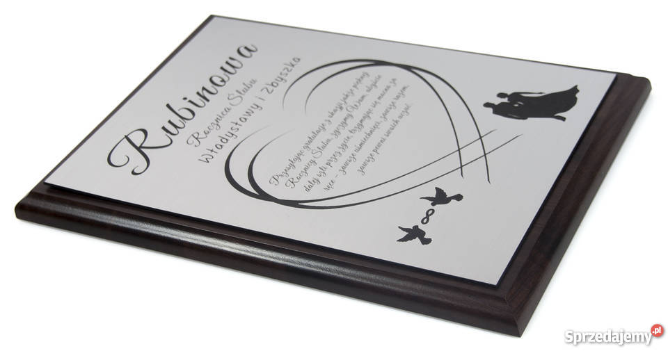 Prezent na 50 Rocznicę Ślubu Grawerowana mazowieckie