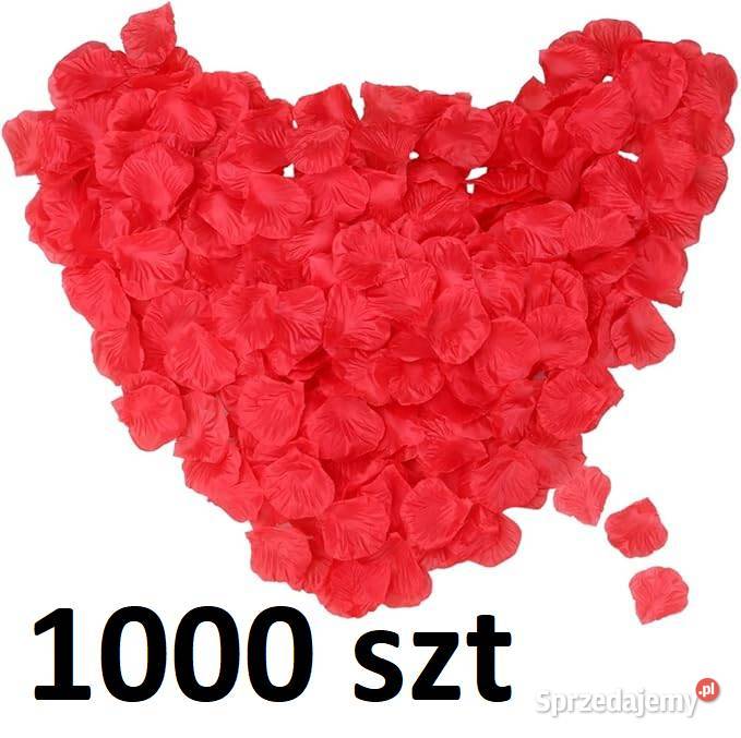 Jedwabne płatki róż Okazyjne Rocznica Ślub 1000 mazowieckie Płock