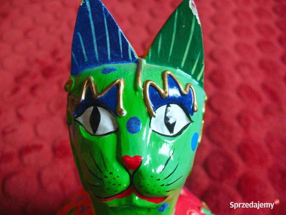 Kot Skarbonka 10 x 13 x 8 Drewniany w Siedlce